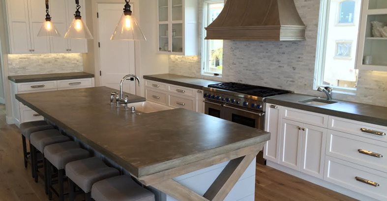 Big Kitchen Island, French Country
Concrete Countertops
Art Of Concrete
Encino, CA