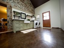 Brown Stained Concrete, Laundry Room Floor
Concrete Floors
Reformed Concrete LLC
Quarryville, PA