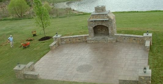 Fireplace, Patio, Grass, Pond
Concrete Patios
Cornerstone Foundations
Culpeper, VA