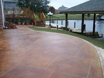 Red Stain, Sawcut Grout Lines
Concrete Patios
Artistic Concrete Floors LLC
Madisonville, LA