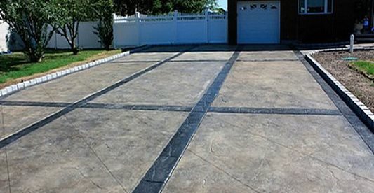 Window Pane Pattern, Driveway
Concrete Driveways
Starburst Concrete Design
Brewster, NY